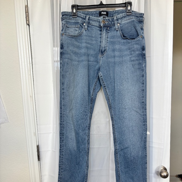 Men's Paige Federal Jeans in light wash blue - Picture 1 of 5